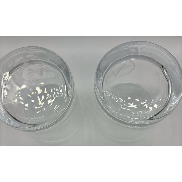 Set of 2 Luigi Bormioli Italy Double Old Fashioned Engraved “A” Glasses - Picture 4 of 8